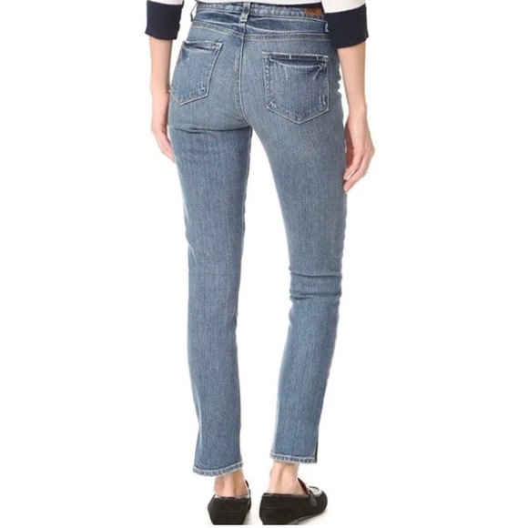 PAIGE Women's Hoxton Ankle Peg Skinny Jeans with Side Slits Beachwood Size 28 - Picture 12 of 13